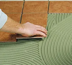 Bathroom Tile Adhesive Photo