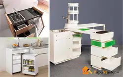 Kiçik bir mətbəx fotoşəkili üçün mətbəx transformatorları
