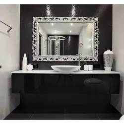 Bathroom Sink Black And White Photo
