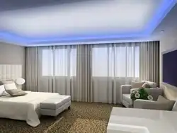 LED ceiling lighting in the bedroom photo