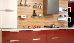 Taxta Görünüşlü Mətbəx Panellərinin Fotoşəkili