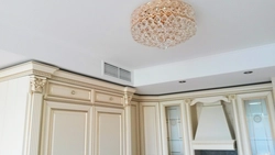 Photo of plasterboard boxes in the kitchen