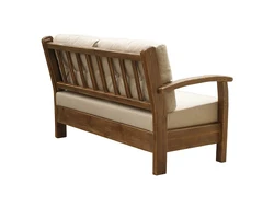 Photo of a wooden kitchen sofa