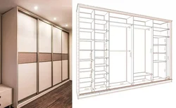 Sliding wardrobe hallway 2 doors photo