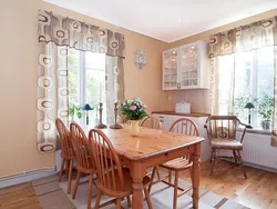 Curtains For The Kitchen With A Wall Photo