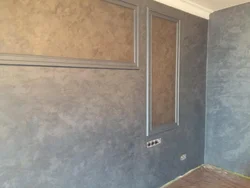 Ас үй фотосуретіндегі сәндік жібек сылақ