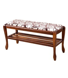Banquette with shelves for the hallway photo