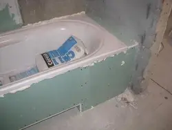 Ванна в коробе из гипсокартона фото