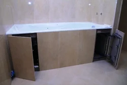 Bathtub in a plasterboard box photo