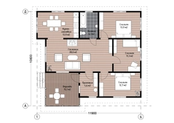 One-story house with 6 bedrooms photo