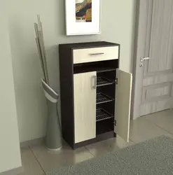 Shoe Rack As A Chest Of Drawers In The Hallway Photo