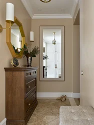 Photo of a mirror opposite the mirror in the hallway