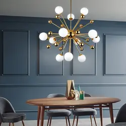 Chandeliers one light bulb in the kitchen photo