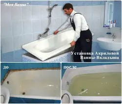 Acrylic Bathtub Insert Photo And Dimensions