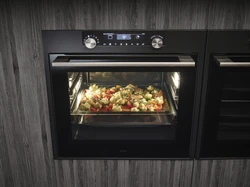 Built-in electric oven for the kitchen photo