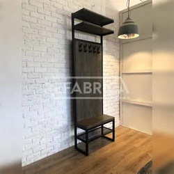 Photo of a hallway made of metal and wood