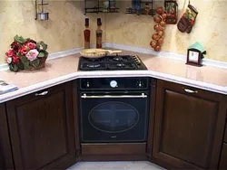 Photo of a kitchen with a small hob