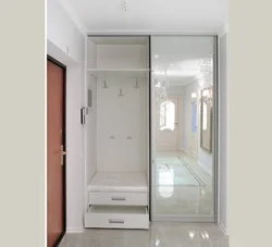 Narrow cabinets in a small hallway photo