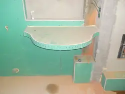 Ракавіна з гіпсакардону ў ваннай фота