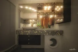 Plasterboard sink in the bathroom photo