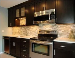 Brown kitchen apron photo