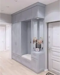 Hallway Wardrobe With Pouf Photo