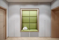 Hallway Wardrobe With Pouf Photo