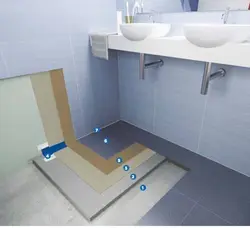 Waterproofing in the bathroom under tiles photo
