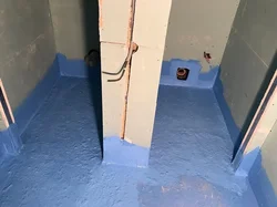 Waterproofing in the bathroom under tiles photo