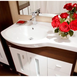90 Cm Sinks In The Bathroom Photo