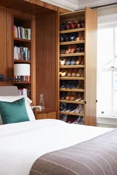 Drawers and shelves for the bedroom photo