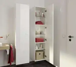 Tall Cabinet In The Bathroom Photo