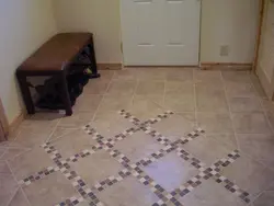 Linoleum as tiles for the hallway photo