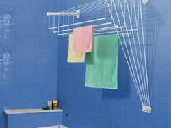 Vine for laundry in the bathroom photo