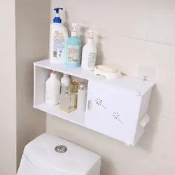Shelves for toilet and bath photo