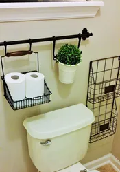 Shelves for toilet and bath photo