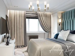 Gray Beige Curtains For The Bedroom Photo