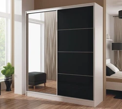 Black wardrobes photo for the bedroom