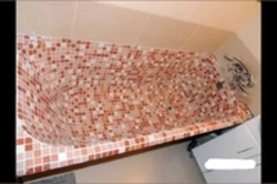 How to lay out a mosaic in the bathroom photo