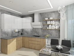 Concrete apron in the kitchen photo
