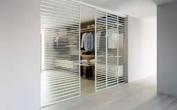 Glass wardrobe doors photo