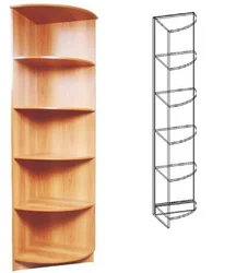 Floor corner shelf for kitchen photo