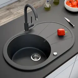 Round Artificial Kitchen Sinks Photo