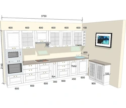 Built-in appliances for the kitchen photo dimensions