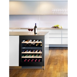 Built-in wine cabinet in the kitchen photo