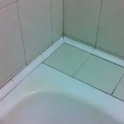 Tile Border In The Bathroom Photo