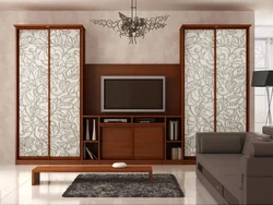 Flowers on the cabinets in the living room photo