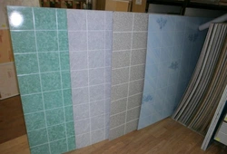 Plastic tiles for kitchen photo