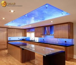 Tables with lighting for the kitchen photo