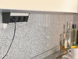 How to hide sockets in the kitchen photo